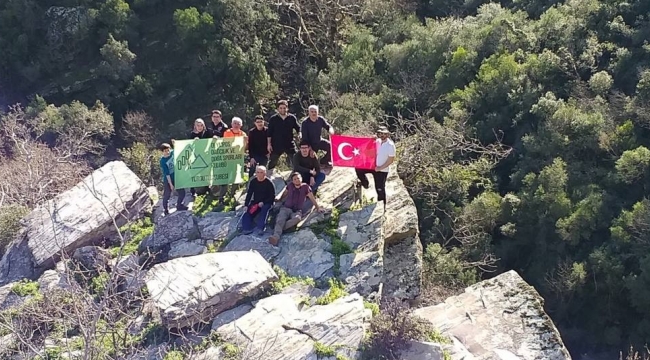 Olympos dağcıları Ören Şelalesi parkurundaydı