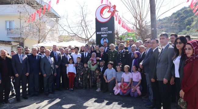 Şehit Mustafa İlter’in ismi parkta ölümsüzleştirildi