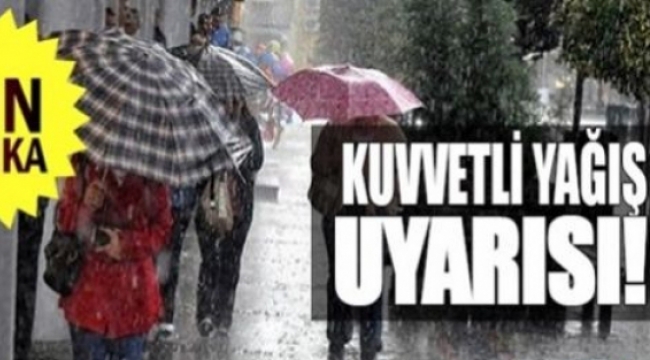  Meteorolojiden kuvvetli yağış uyarısı