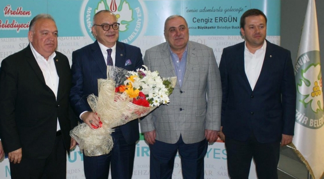 TUTSO'dan Cengiz Ergün'e tebrik ziyareti
