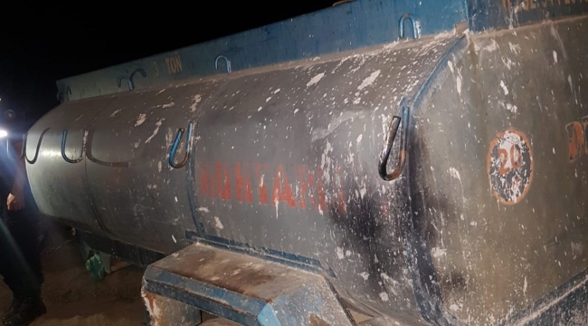 1 hafta önce çalınan su tankeri bulundu