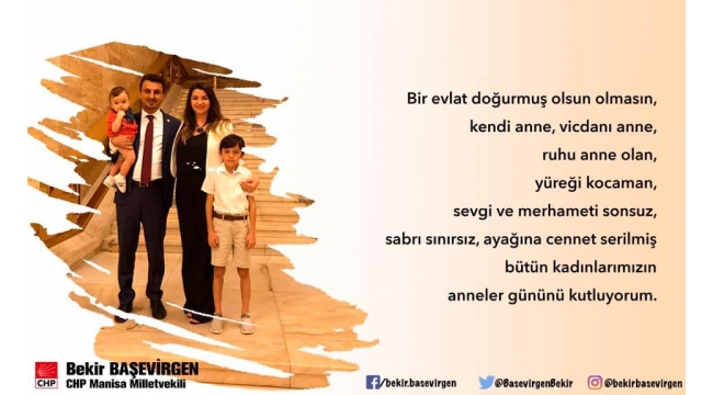 Milletvekili Başevirgen'den Anneler Günü kutlaması