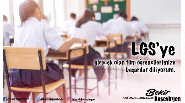 CHP'li vekil Başevirgen'den  öğrencilere başarı temennisi