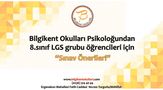 LGS öğrencileri için sınav önerileri