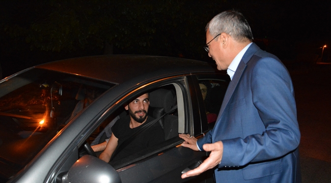 Vali Deniz Trafik Uygulama Noktalarını denetledi