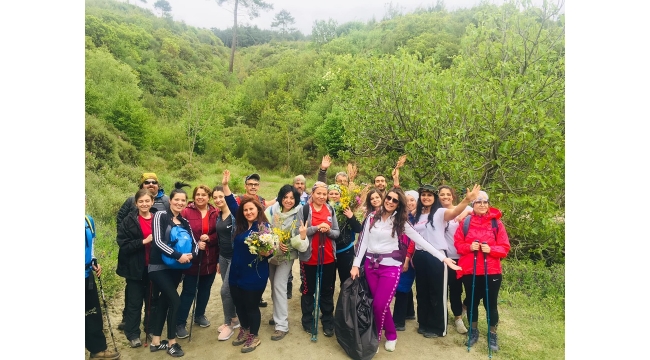 Zirve Dağcılık sporcuları Çamlık-Şirince parkurunda yürüdü