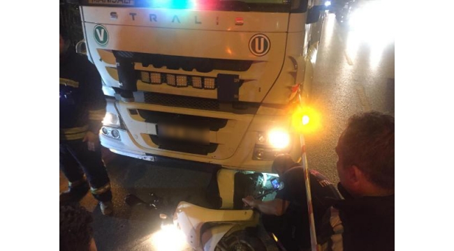 TIR'ın sürüklediği elektrik bisikletin sürücüsü öldü