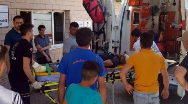 Elektrik akımına kapılıp 5 metre yükseklikten düşen kişi ağır yaralandı