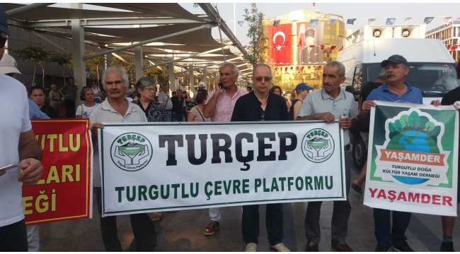 Hukuksuz JES ihalelerine karşı basın açıklaması için TURÇEP de Aydın'a destek verdi
