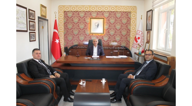 İş Bankası Sanayi Şube Müdürü Kavut'tan Kaymakam Turan'a ziyaret