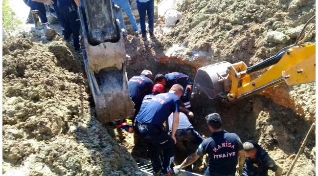 Toprak altında kalan 2 işçi sağ kurtarıldı
