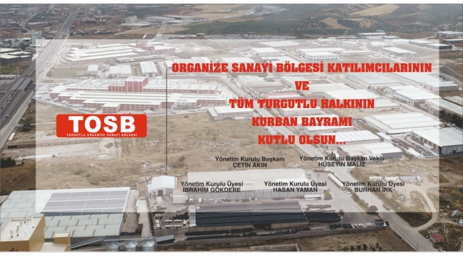 Turgutlu Organize Sanayi Bölgesi'nden Kurban Bayramı kutlama mesajı