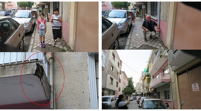 3. kattan düşen beton sıvalar korkuttu