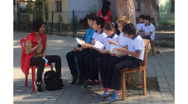 Şadi Turgutlu Ortaokulu'nda 'kitap okuma halkaları' projesi