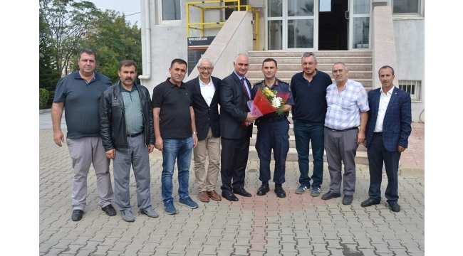 Ticaret Borsasından, İlçe Jandarma Komutanlığına ziyaret