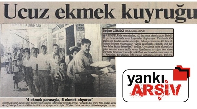 '4 ekmek parasıyla 5 ekmek alıyoruz' (Yankı Arşiv)