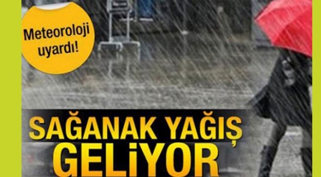 Yağış geliyor!