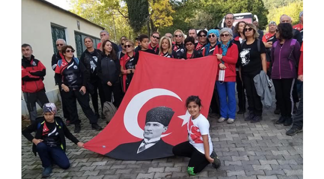 Zirve dağcıları Kurudere - Karagöl parkurunda Ata'mızı andı