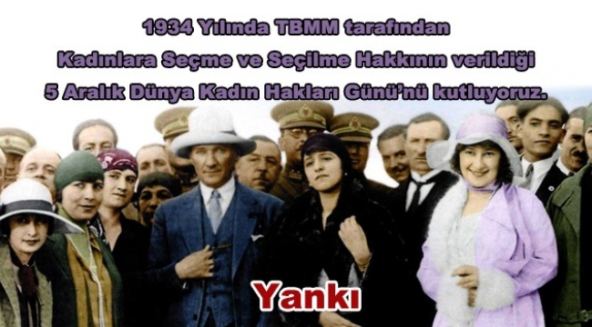 Dünya Kadın Hakları Gününü kutluyoruz