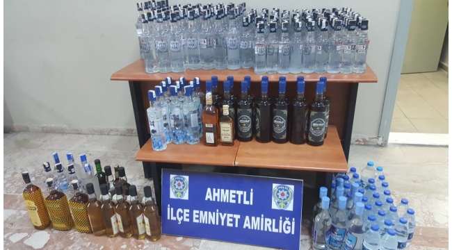 Polisten kaçak içki operasyonu