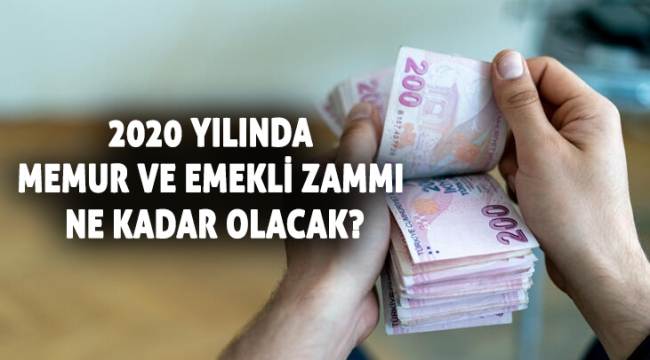 2020 Yılında memur ve emekli zammı ne kadar olacak?