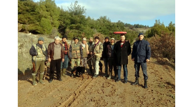Ahmetli'de yaban domuzları ile mücadele