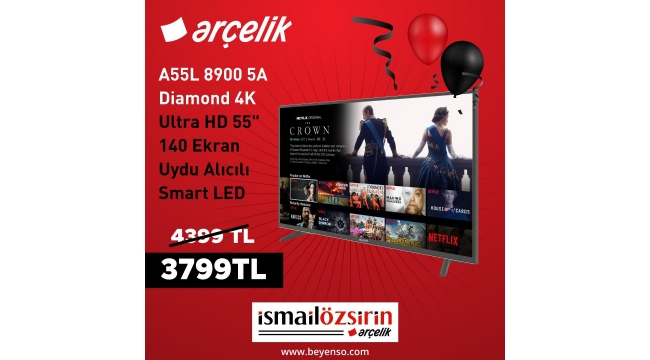 Arçelik İsmail Özşirin mağazalarında Sevgililer Günü'ne özel indirimler