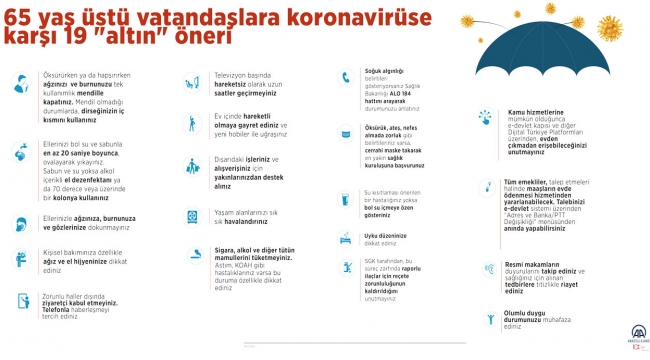 65 yaş ve üzeri vatandaşlara 19 altın öneri