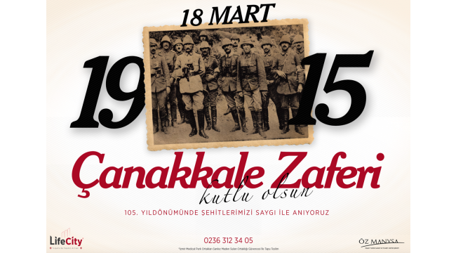 Life City Turgutlu: '18 Mart Çanakkale Zaferi kutlu olsun'