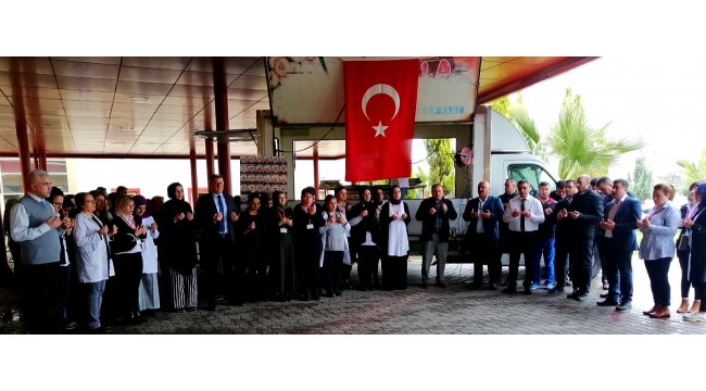 Turgutlu Devlet Hastanesi personelleri şehitleri unutmadı
