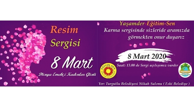 Yaşamder ve Eğitim-Sen'den 8 Mart'a özel resim sergisine davet