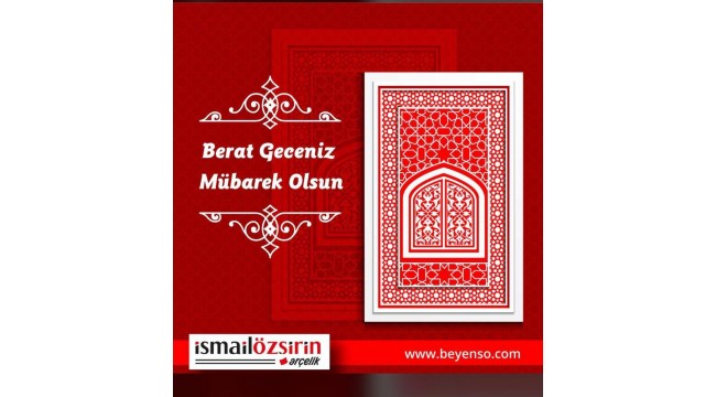 Arçelik İsmail Özşirin Berat Kandilinizi kutlar