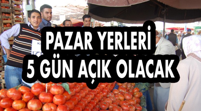 Pazar yerleri ile ilgili önemli açıklama