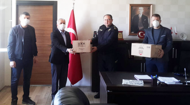 Turgutlu BİLSEM’den polislere yüz siperli maske