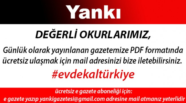 Ücretsiz e-gazete için bize ulaşın