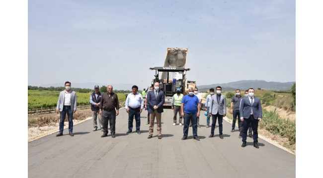 3 ilçeyi bağlayan güzergahta beton yol uygulaması