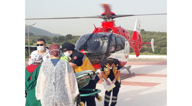 8 aylık bebek, hava ambulansıyla Manisa’dan Ankara’ya gönderildi