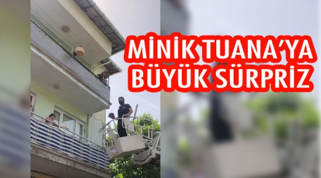 Manisalı çocuğa, itfaiye ekibinden doğum günü sürprizi