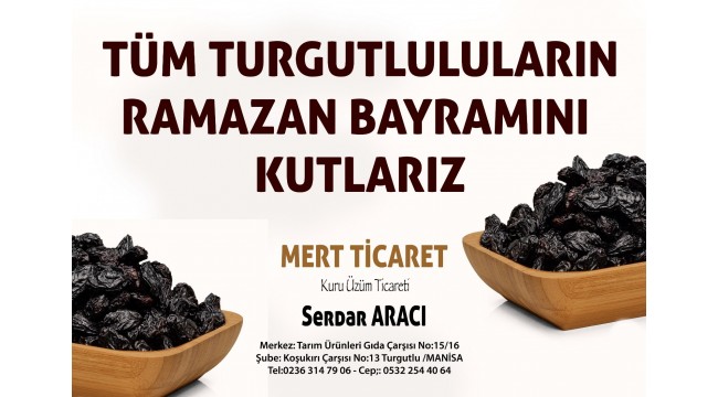 Mert Ticaret - Serdar Aracı Ramazan Bayramı'nızı kutlar