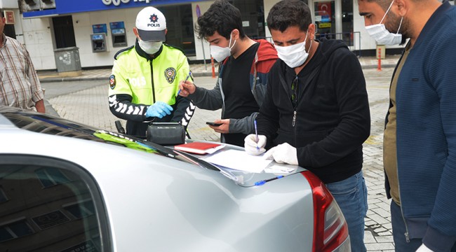Turgutlu’da 3 noktada kısıtlama kontrolü