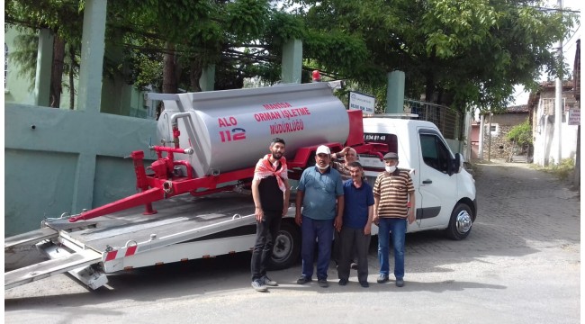 Yukarı Bozkır'a yangın söndürme tankeri tahsis edildi