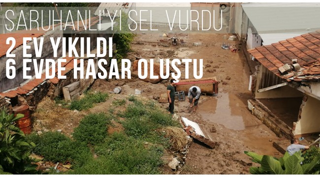 Manisa'da sağanak yaşamı olumsuz etkiledi