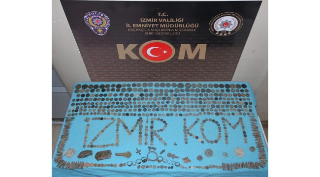 Manisa'da tarihi eser niteliğinde 672 obje ele geçirildi