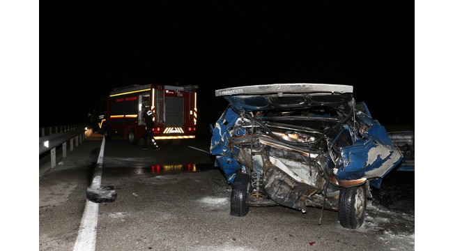 Manisa'da trafik kazası: 1 ölü, 1 ağır yaralı