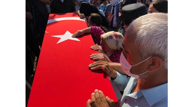 Şehidimizi sonsuzluğa uğurladık