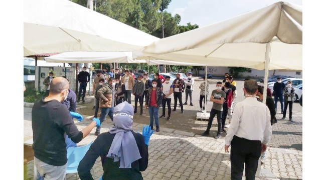 Turgutlu'da asker adaylarına Covid-19 testi
