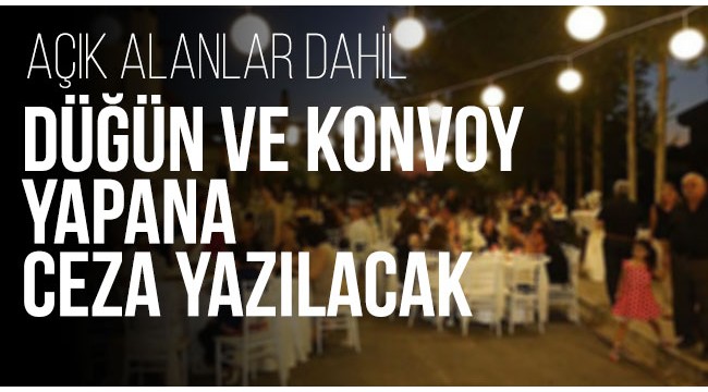 Turgutlu'da düğün ve konvoya ceza gelecek!