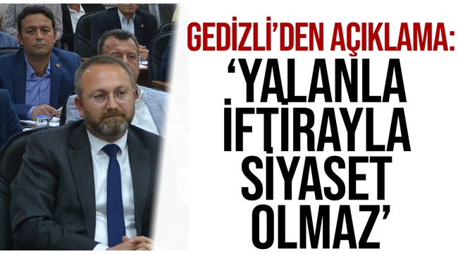 Gedizli’den protesto açıklaması  