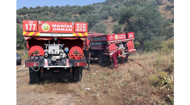 Manisa'da Spil Dağı eteklerinde çıkan orman yangını kontrol altına alındı