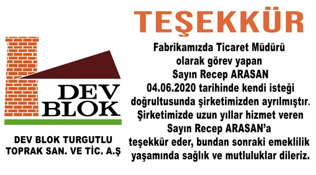 Teşekkür